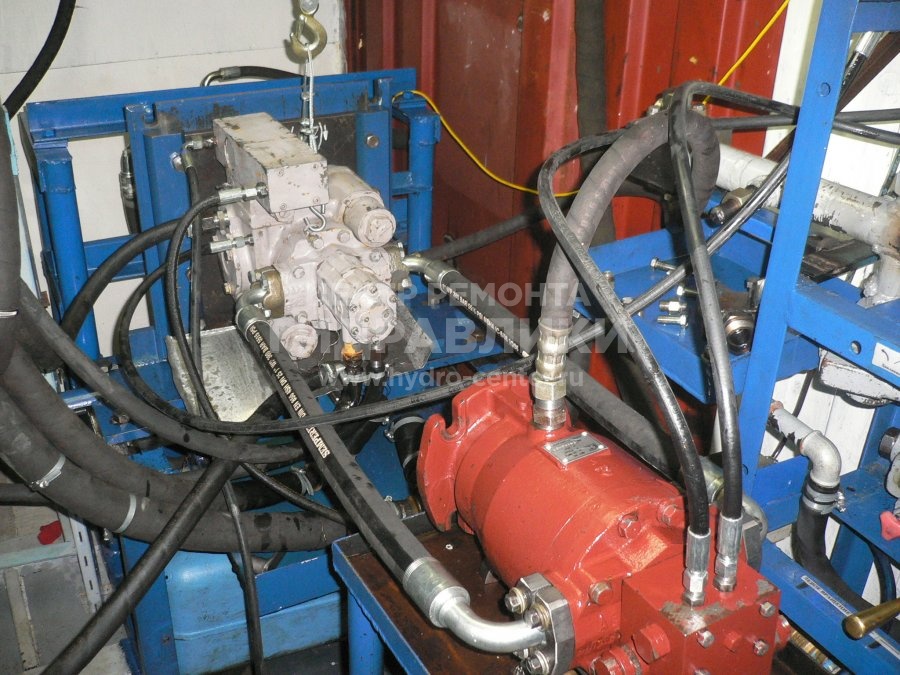 Послеремонтные испытания гидронасоса SPV-23 (GR89) с гидроуправлением (Экскаватор UDS 211) 