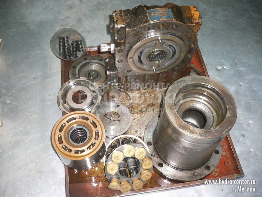 Разборка и дефектация гидромотора Kawasaki KCX105-22MB (привод хода экскаватора KATO HD1500)